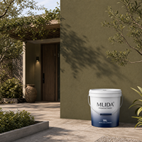 Peinture murale extérieure au latex résistante aux UV, imperméable, anti-algues, résistante aux intempéries pour la façade extérieure des villas, directement de l'usine