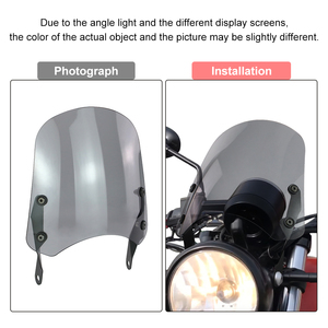 Waximoto adatto per <span class=keywords><strong>Moto</strong></span> <span class=keywords><strong>Guzzi</strong></span> V7 <span class=keywords><strong>750</strong></span> II II 2008-2020 Aftermarket parabrezza in acciaio supporto staffa - Product Image 6