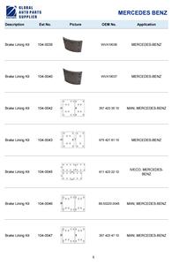 Vari pezzi di ricambio per autocarri per MERCCEDES BENZ Actros/Arocs/Antos/Atego/Econic/Unimog/Zetros/NG e così via serie oltre 2000 articoli - Product Image 6