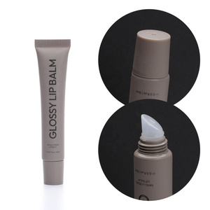Tubo de PE brillante personalizado al por mayor para bálsamo labial, envase de plástico delgado vacío con cabezal de masaje para bálsamo labial brillante - Product Image 2