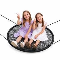 Balançoire suspendue ronde moderne Ropecube pour enfants, robuste, pour jardin, parc, aire de jeux, villa et école