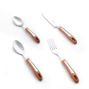 Modern Japanese Style Flatware Set Stainless Steel Silverware Set Classic Style 4/24 Spoon <b>Knives</b> <b>Fork</b> Cutlery Set - Product Image 5