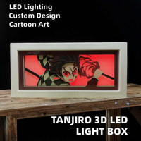 Boîte à lumière LED Style 400 3D Papier superposé USB Batterie avec impression UV pour salle de jeu Décoration intérieure