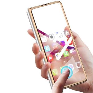 Funda con tapa protectora completa de Color de vidrio galvanizado de lujo <span class=keywords><strong>Z</strong></span> Fold <span class=keywords><strong>4</strong></span> para <span class=keywords><strong>Galaxy</strong></span> <span class=keywords><strong>Z</strong></span> Fold 5 Funda para teléfono móvil de nuevo diseño - Product Image 3