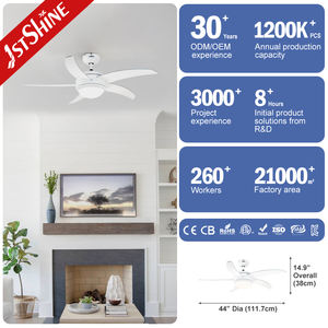 1stshine ventilateur de plafond prix de gros <span class=keywords><strong>pas</strong></span> cher décoration de restaurant 5 lames en MDF grande ventilation ventilateur de plafond - Product Image 3