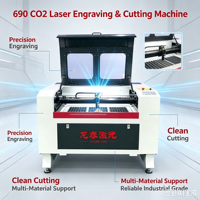 Petite machine de gravure et de découpe au laser CO2 de type portique économique pour démarrer une petite entreprise