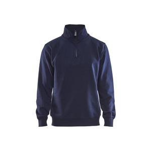 BLAKLADER - 336510488800L Sudadera con cuello Azul marino-EAN 7330509352168 WORK HOODIES - Product Image 1
