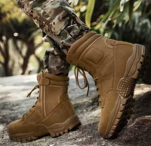 Tactical <strong>Boots</strong> Big Size Lightweight <strong>Boots</strong> Breathable Desert Waterproof Hiking Work Men Winter Shoes Suede <strong>Solid</strong> - Product Image 5
