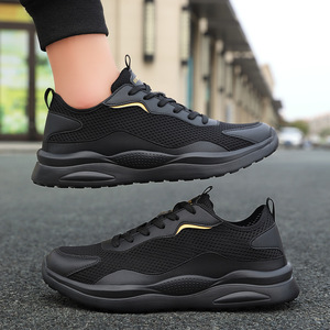 Chaussures de course pour hommes de grande taille, légères, en maille, à lacets, confortables, baskets de sport - Product Image 5