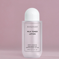 Lotion Tonique Lactée de Luxe au Céramide Marque Privée Han Linger 200ml – Spray Hydratant Anti-Âge pour le Visage et Soin de la Peau