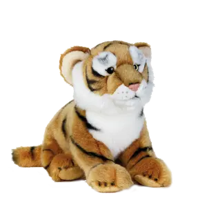 Brinquedos macios de algodão Pp personalizados de fábrica para crianças presente de aniversário tigre brinquedos de pelúcia