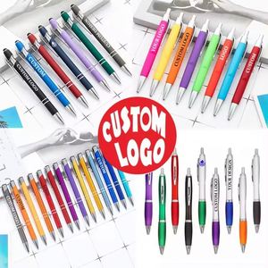 Personalized With Logo Print Ball Point Pen Advertising Cheapest Promotional Pen Gift Custom Plastic Metal Custom Ballpoint Pen - Product Image 1