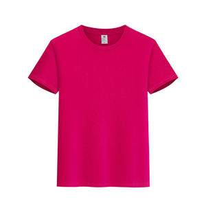 Heavyweight Cotton Short Sleeve T-Shirt Solid Color Custom Logo Printing For Corporate Work Uniforms Team Cultural Shirts - Product Image 2