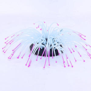 Fabricant en gros de décorations de réservoirs à poissons en silicone, méduses artificielles lumineuses, anémones de mer, aménagement paysager d'aquarium, corail marin - Product Image 5