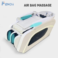 Chaise de lavage de salon de coiffure électrique réglable Barbershop Headspa Shampoing Bed