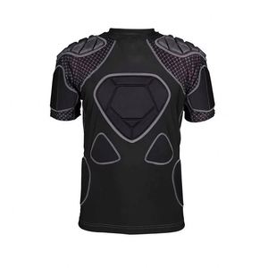 Oem Base Layer Football <b>Rugby</b> Protection Breathable Short Sleeve <b>Padded</b> Compression Shirt - Product Image 1