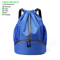 Sac de sport imperméable pour garçons et filles, sac à dos de football et sacs pour basketball, volley-ball et football avec compartiment pour ballon
