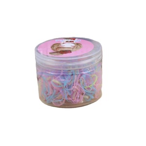 Coleteros desechables coloridos para niños, pequeñas bandas de goma de alta elasticidad, colores fluorescentes, accesorios para el cabello de uso diario - Product Image 5