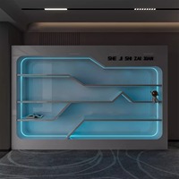Meuble de rangement et de présentation cosmétique multifonctionnel en MDF, fait main, durable, écologique, style moderne, peint par pulvérisation, pour cuisine