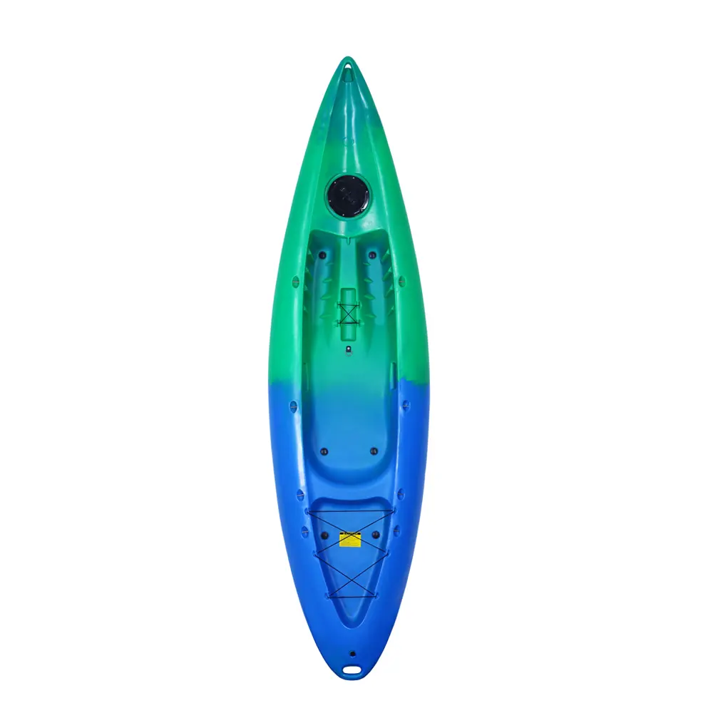 Toee più venduto 9.1ft Kayak da pesca robusto e resistente in plastica barche da pesca, pesca a buon mercato Canoe Paddle boat