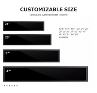 EKAA Écran LCD ultra large de 88 pouces Lecteur publicitaire Écran vidéo 4K Moniteur d'affichage numérique Écran LCD étiré Affichage numérique d'étagère