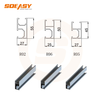SOEASY Vente en gros Rail de montage solaire en aluminium AL6005-T5, Rail de fixation en C, Rail de support PV pour toit, sol et abri de voiture, 2.4M 4M 6M Personnalisé