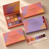 Maßgefertigte Wasserdichte Matt Laminierte Magnetische Starre Lidschatten-Palette Verpackungsbox für Kosmetik Recycelbare Geschenkkartons