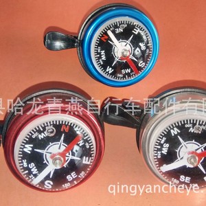 Sonnette de vélo en alliage d'aluminium, design boussole, pour accessoires de vélo de montagne - Product Image 3