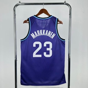 Vente en gros de vêtements pour hommes <span class=keywords><strong>Utah</strong></span> City <span class=keywords><strong>Jazz</strong></span> # <span class=keywords><strong>Maillot</strong></span> de basket-ball 23 Lauri Markkanen - Product Image 1