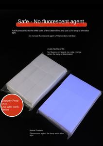 Hoja de algodón para esmalte de uñas, herramienta de limpieza, fregado de uñas duras, toalla de lana, aplicación de salón desechable sin pelo, belleza suave y sólida - Product Image 3