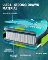 Planche de surf gonflable double couche 10'6"*33"*6" pour sports nautiques, design personnalisé, planche de paddle SUP, planche de paddleboard ISUP