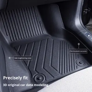 Alfombrillas para Auto, Juego Completo <span class=keywords><strong>de</strong></span> TPE, Impermeables, Antideslizantes, Ajuste Personalizado para Todos los Modelos, Accesorios Interiores Inodoros - Product Image 3