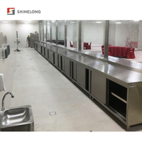 Présentoir électrique de chauffe-plats pour la restauration collective, la cantine et le bain-marie en acier inoxydable.