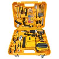 Nouveautés : Kit d'outils multifonctionnels pour la maison, perceuse sans fil professionnelle, kit combiné pour artisans et mécaniciens, ensemble d'outils pour le travail du bois