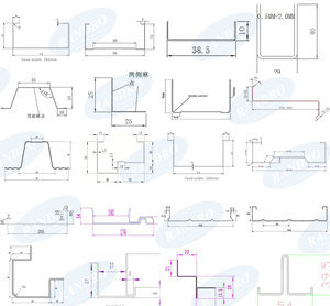 RANDRO Heavy Duty Fast Speed 2 in 1 Doppelkopf C U-Kanal Pfetten herstellungs maschine Stahl bolzen-und Ketten rollen form maschine - Product Image 6
