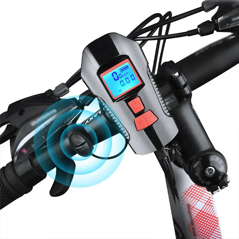 Waterproof Bicycle headLights USB Charging Bike Front Light Flashlight Handlebar Cycling Headlight with LCD Screen
