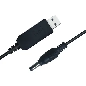 كابل طاقة 5 فولت usb تيار مستمر 5 فولت إلى 12 فولت usb إلى العاصمة 5.5 × 2.1 مم 12 فولت يعمل بالطاقة