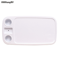 Bateau Rectangulaire Ponton Bateau Table Marine RV Table Top Grand Top avec Porte-Gobelet Intégré Support de Téléphone ABS Anti-âge