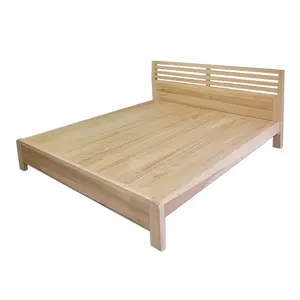 Wholesale TREES 6X7Ft Headboard Solid Wood Bed Frame Non-Toxic Water-Based Paint For Bedroom