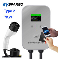 Untuk Exeed RX Omoda E5 C5 C9 Jaecoo E5 J5 J7 J6 EJ6 Tipe Mobil 2 AC 7KW Stasiun Pengisian Daya EV di Dinding atau Tiang, Pengisi Daya Wallbox