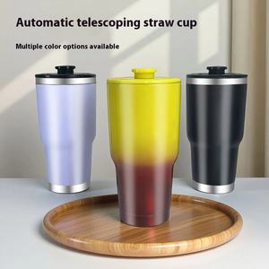 Tazza di ghiaccio a doppia parete 30 once di grande capacità bisfenolo gratis bevanda fredda tazza di caffè acqua di ribaltamento estivo Dispenser - Product Image 3