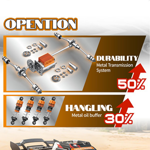 Nouveautés <span class=keywords><strong>1</strong></span>/<span class=keywords><strong>18</strong></span> 4WD Monster Truck tout-terrain haute vitesse jusqu'à 36 km/h <span class=keywords><strong>Voiture</strong></span> télécommandée 2.4G Jouets pour garçons avec amortisseurs métalliques - Product Image 5