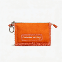 Dompet Cashew Zero Lipat dengan Ritsleting, Tempat Lipstik, Headphone Bluetooth, Tas Kecil Tempel Dinding, Tas Kanvas Pantai Musim Panas, Clutch Fashion