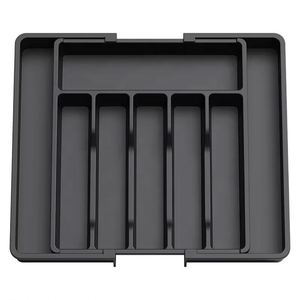 Expandable Cooking Utensil Tray Extended Tableware Storage Box Kitchen <b>Shrink</b> Storage Tray <b>Plastic</b> Material Drawers Organizer - Product Image 1