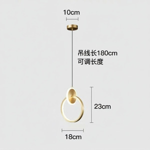 Meng Lei Modern Minimalist Pendant <b>Light</b> Small Circular Design For Living Room Bedroom Ceiling Lighting - Product Image 4