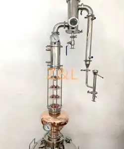 Alambic distillazione 100L 200L distillazione colonna torri per la fabbricazione di gin vodka whisky foto distillery attrezzature per la vendita