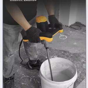 Mixer listrik DIY 220V industri, alat listrik untuk dempul bubuk semen daging beton mesin abu cat & cat lateks - Product Image 5