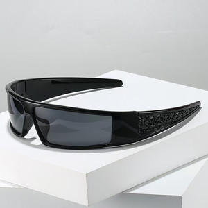 Gafas de sol con diadema marca <span class=keywords><strong>D</strong></span> para mujer, montura negra de PC, protección UV400, tipo <span class=keywords><strong>3</strong></span> <span class=keywords><strong>lentes</strong></span>, diseño irregular B3-6354 - Product Image 4