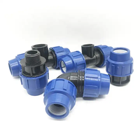 Vente en gros Raccord de tuyau PE-HD 20-110mm Pn16 Raccord de compression PP Raccord 602 Plomberie Raccord PE-HD