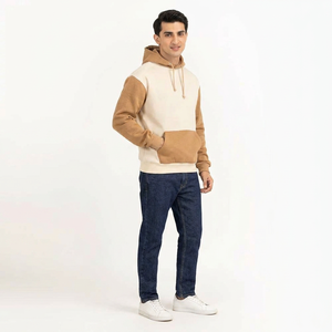 Sudadera con capucha para hombre, diseño de última moda, MOQ bajo, mangas largas, estilo urbano, ligera, 100% algodón, para adultos - Product Image 1